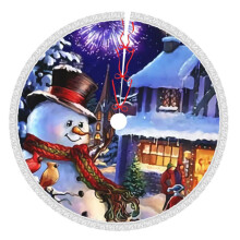 Jupe de sapin de Noël 76 cm Décoration rustique pour les fêtes