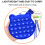 Blue Silicone Letter Bubble Popper 1