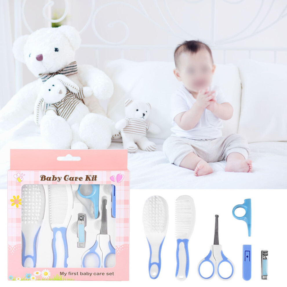 6Pcs Infant Nail Scissors Kit Blue
