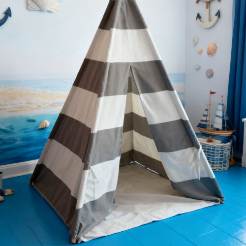 Kids Teepee Play Tent 120cm Cotton Portable