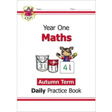 KS1 Maths Year 1 Daily Practice Book Autumn Term by CGP Books Paperbac