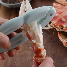 Casse-noix bleu en acier inoxydable, motif noix et crabe