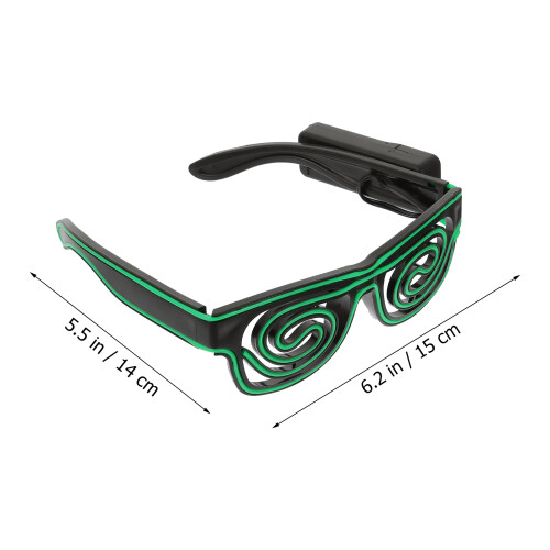 1Pièces Lunettes LED Vertes En Pe Pour Danses 1