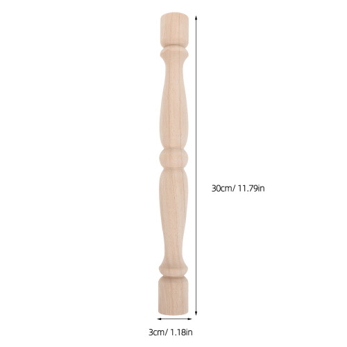 Balustres En Bois Kaki Spindle DIY Pour Décor Escalier 1
