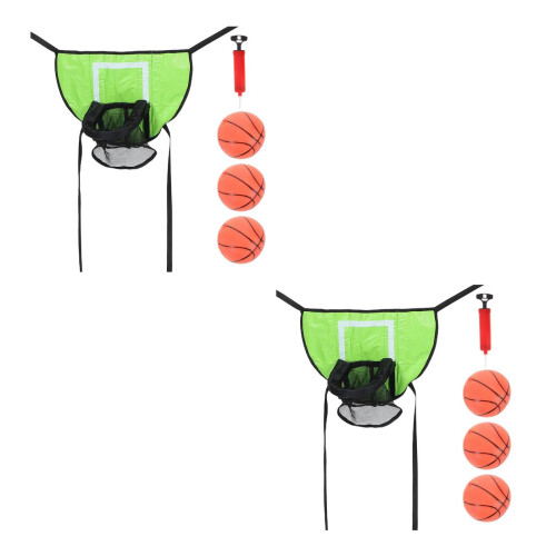 2Ensembles Cerceaux Basket Trampoline + 3 Ballons + 1