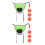 2Ensembles Cerceaux Basket Trampoline + 3 Ballons + 3