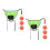 2Ensembles Cerceaux Basket Trampoline + 3 Ballons + 6