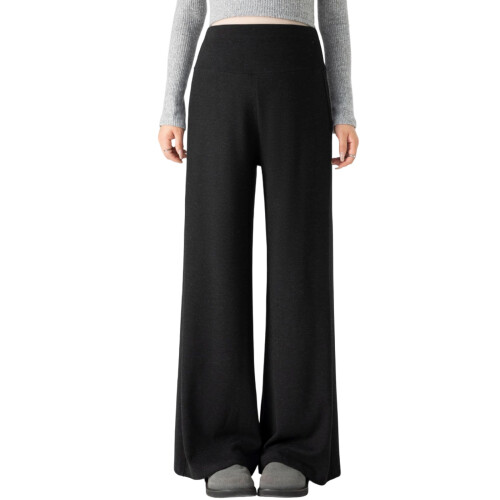 Elastic Maternity Pants Support Free Waistband-Black L