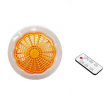 Ventilatore da soffitto intelligente a LED con luce, 30W e telecomando.