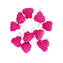 Gorro de Navidad de punto con tocado de Papá Noel (10 unidades)
