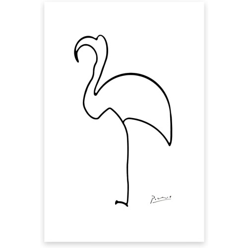 Tableau abstrait Picasso sur toile 12x18 pouces