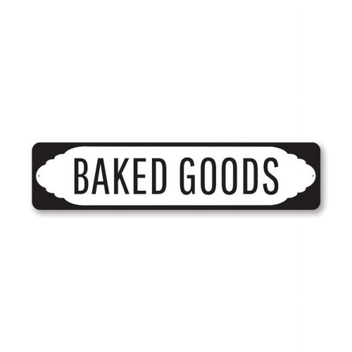 Placa de alumínio para produtos assados estilo fazenda, 10x40 cm (4x16 polegadas)