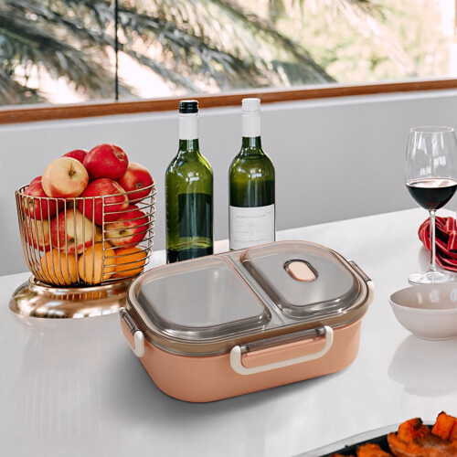 Jacenvly lunchboxset van kunststof, magnetronbestendig, 3-delig 1