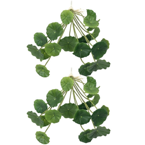 Foglie di loto artificiali decorative (2 pezzi) 2