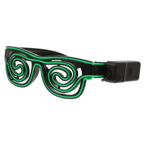 1Pièces Lunettes LED Vertes En Pe Pour Danses