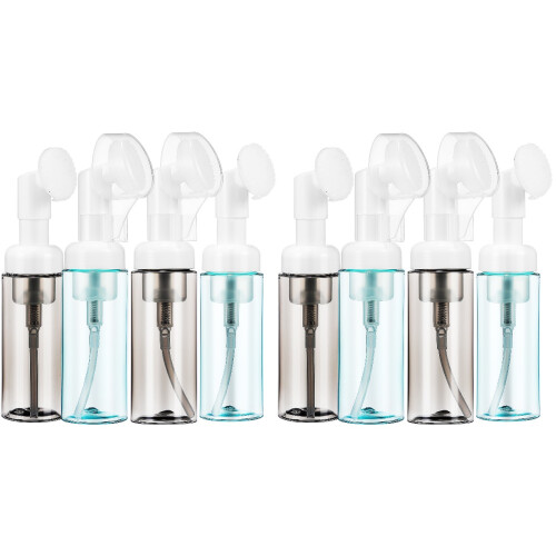 8Pièces Flacons Distributeurs Mousse Voyage Plastique Transparent