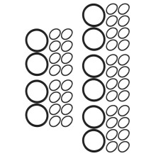 50Pcs Black Rubber Seal Rings for Pail Lid Leakproof and Reusable