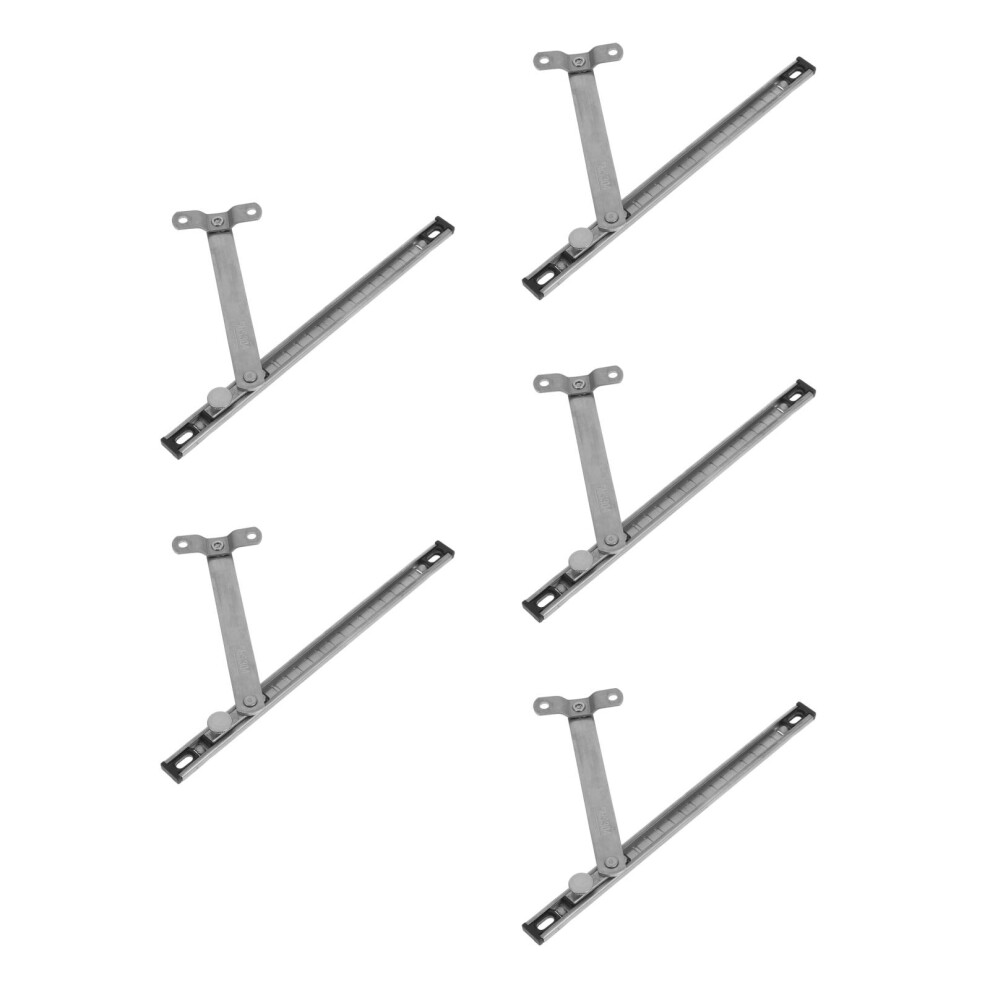 5Pcs No-Drill Silver Steel Window Limiting Hinges For Casement Windows 3101573282798