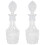 2Pcs Glass Liquor Decanter Bottles Home Use Elegant Decor 1