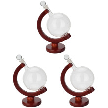 3Pcs Multi Color Glass Decanter with Holder Gift