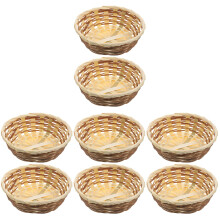 8St Bamboe Opbergmand Khaki Multifunctioneel Voor Keuken En Fruit