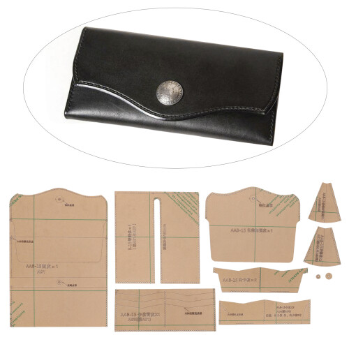 10 Clear Acrylic Templates for Wallet DIY