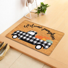 Thanksgiving herfsttruck pompoen deurmat 23,6 x 15,7 inch