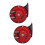 12V UTV-Hupe-Kit, rot, 3 m Kabelbaum, 60 dB-Set 1