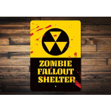 Aluminium-Zombie-Schutzschild 8x12 Zoll