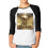 Γυναικείο βαμβακερό μπλουζάκι μπέιζμπολ Raglan X-Large 1