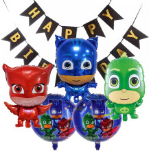 Ballons en aluminium PJ Masks pour décoration de fête (6 pièces)