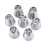 Metallspritpipar Silver 7 stycken 1