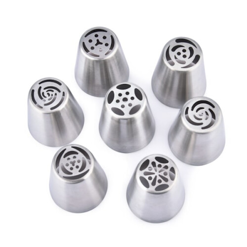 Metallspritpipar Silver 7 stycken