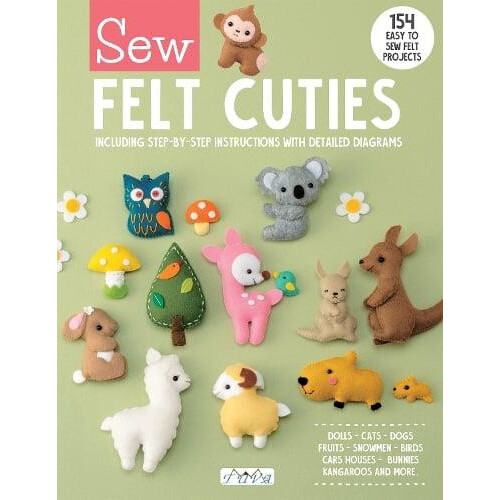 Sew Felt Cuties by Tuva Publishing Paperback Book