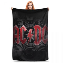 ACDC Flannel Blanket 60" x 50" Soft Warm Fleece