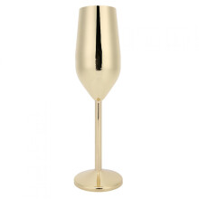 Verre à vin en acier inoxydable 220 ml doré