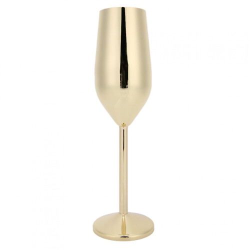 Verre à vin en acier inoxydable 220 ml doré
