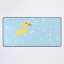 Bureauonderlegger met bubbels, blauw, 60x30 cm