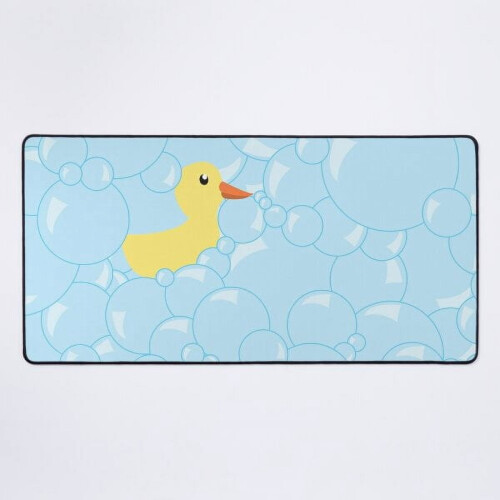 Bureauonderlegger met bubbels, blauw, 60x30 cm