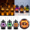 Lanterna LED de Halloween vintage em formato de castelo de bruxa (1 peça) 1