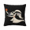 Federa per cuscino quadrata in lino con tema Nightmare Before Christmas 1