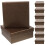 Black Square Gift Boxes with Lids 10pcs 1