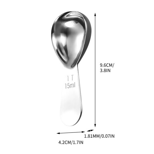 Stainless Steel Coffee Spoon with Graduated Scale 15mL 1
