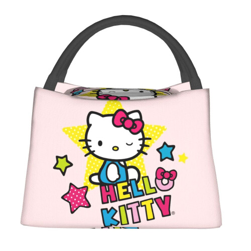 Conjunto de 3 peças de lancheira térmica reutilizável Hello Kitty 1