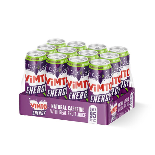 Natural Caffeine & B Vitamins 12 x 500ml Cans