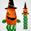 Luci a LED per Halloween: cappello fantasma e scheletro 1