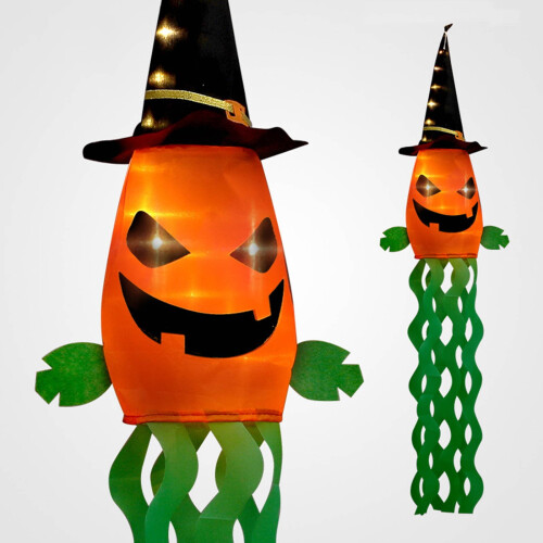 Luci a LED per Halloween: cappello fantasma e scheletro