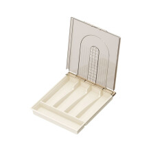 Organisateur à couverts avec couvercle, boîte de rangement verte