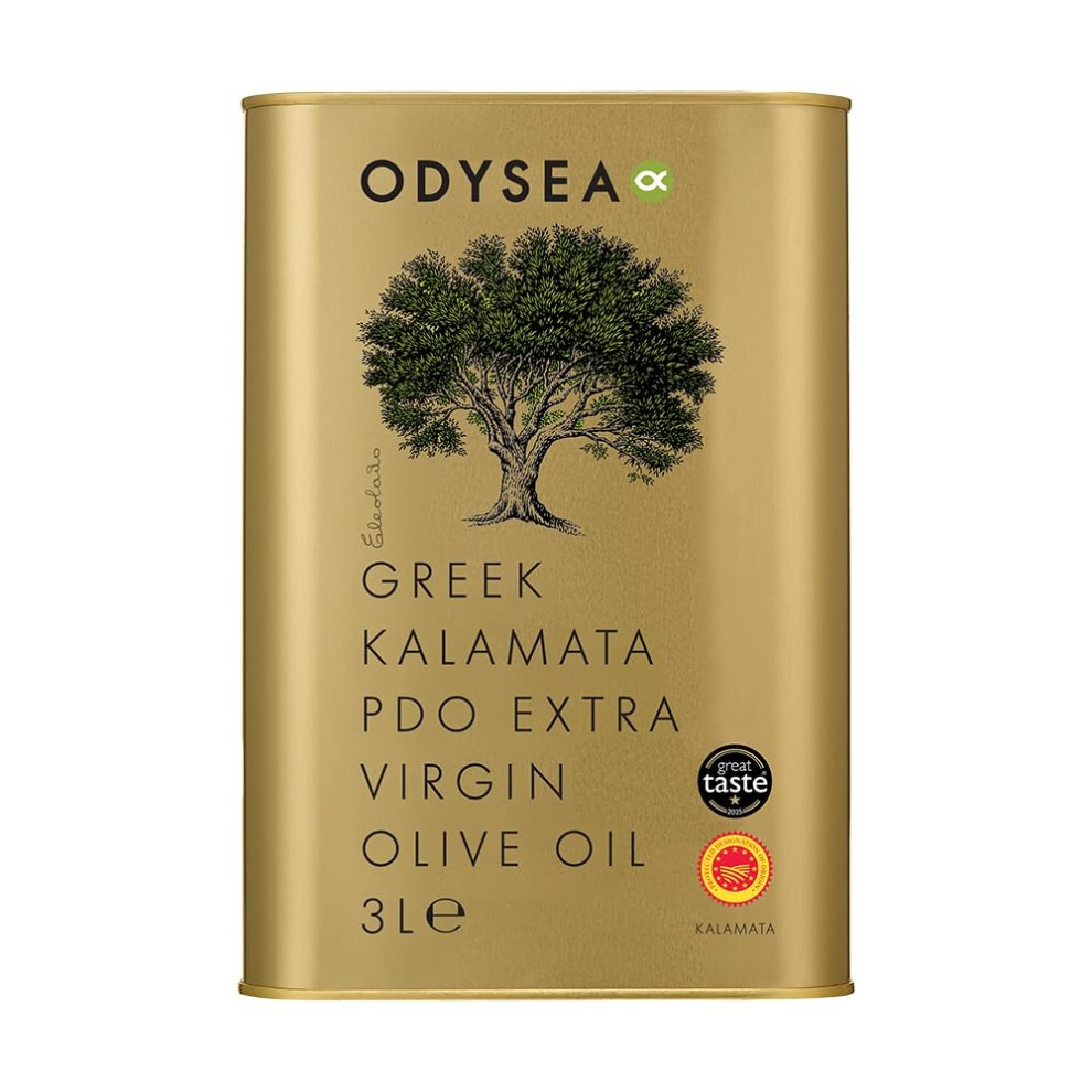 Odysea Greek Pdo Kalamata Extra Virgin Olive Oil Tin
