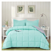 TiaGOC omkeerbaar lichtgewicht dekbed Full/Queen aqua